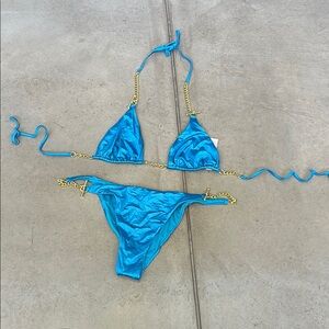 AGENT PROVOCATEUR- SZE 3- bikini- worn once - blue